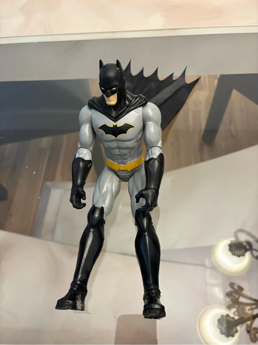 Batman Action Figure Toy - Gray, Black & Yellow - Unbranded